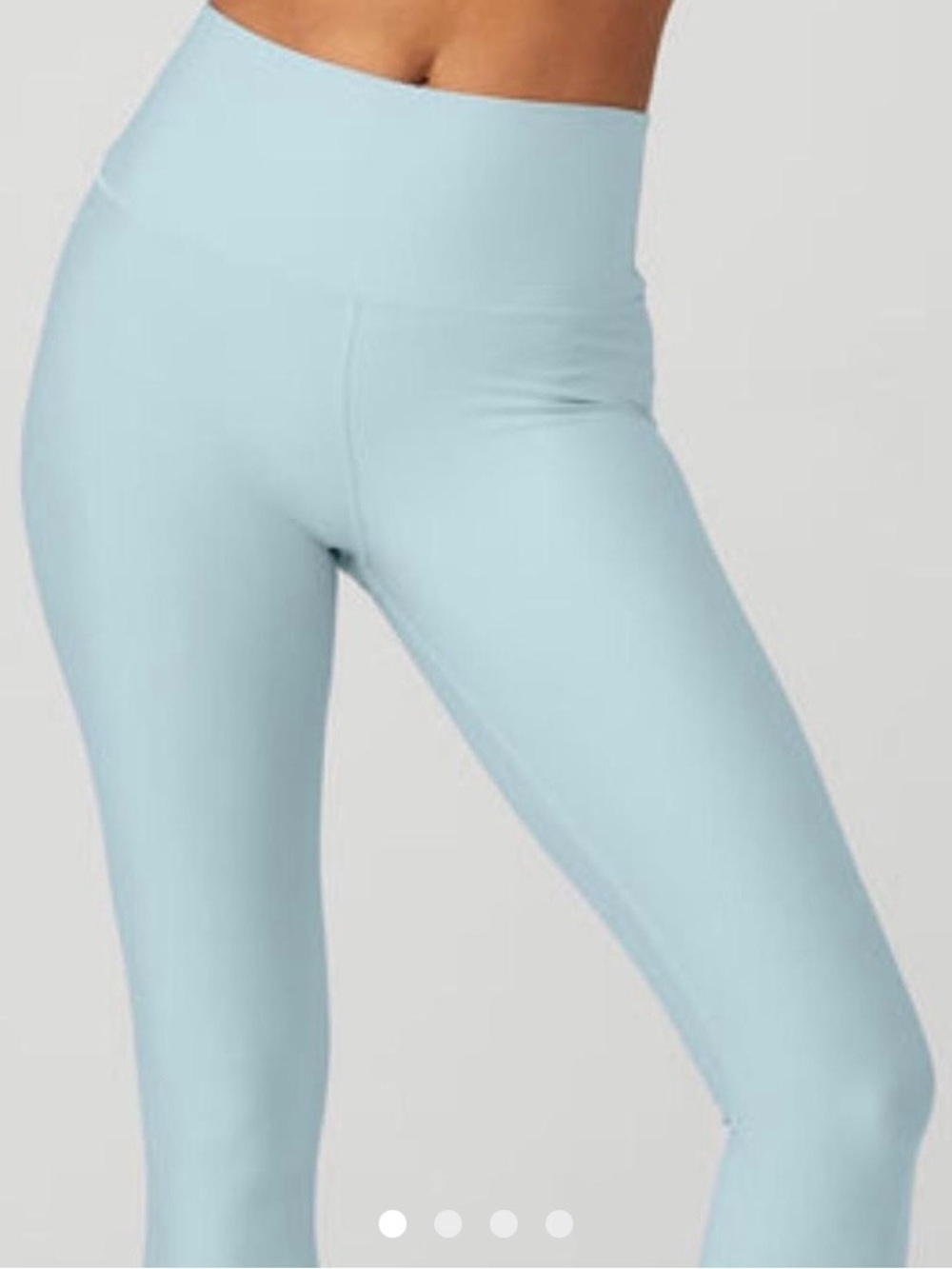 ALO Yoga Pale Blue Seam-Detail Leggings 0278